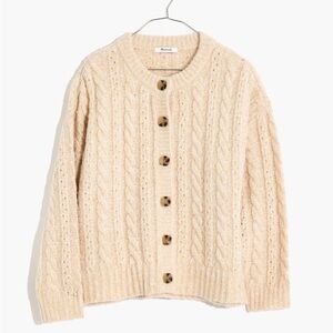 Madewell Pointelle Cable Cardigan